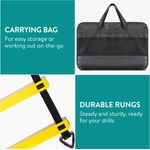 Sport si Outdoor - Accesorii si echipamente sportive - Accesorii antrenament si tabele tactice - Set Navaris scara agilitate cu jaloane, 12 trepte, 6 m, conuri, geanta inclusa, 61118.06 - Infinity.ro