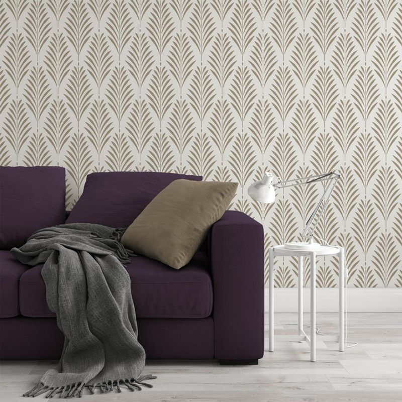 Casa si Gradina - Decoratiuni - DIY - Sabloane decorative pereti - Sablon Perete vopsire, tencuiala 900x600x0.7mm Fern Refolosibil, model MXSP7043 - Infinity.ro