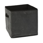 Casa si Gradina - Mobilier - Organizare si depozitare - Cutii depozitare - Cutie depozitare din catifea, deschisa, culoare antracit, 30x30 cm - Infinity.ro