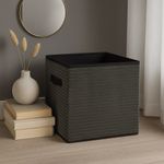 Casa si Gradina - Mobilier - Organizare si depozitare - Cutii depozitare - Cutie depozitare din catifea, deschisa, culoarea verde, 30x30 cm - Infinity.ro