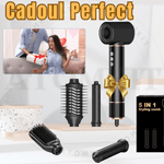 Ingrijire personala si Cosmetice - Aparate & accesorii ingrijire personala - Hair styling - Uscatoare de par - Uscator de Par 5 in 1, Multifunctional, 320k Ioni Negativi, 1400 W, Efect Coanda, 3 Trepte viteza, Negru Lucios - Infinity.ro