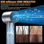 Ingrijire personala si Cosmetice - Aparate & accesorii ingrijire personala - Hair styling - Uscatoare de par - Uscator de Par 5 in 1, Multifunctional, 320k Ioni Negativi, 1400 W, Efect Coanda, 3 Trepte viteza, Negru Lucios - Infinity.ro