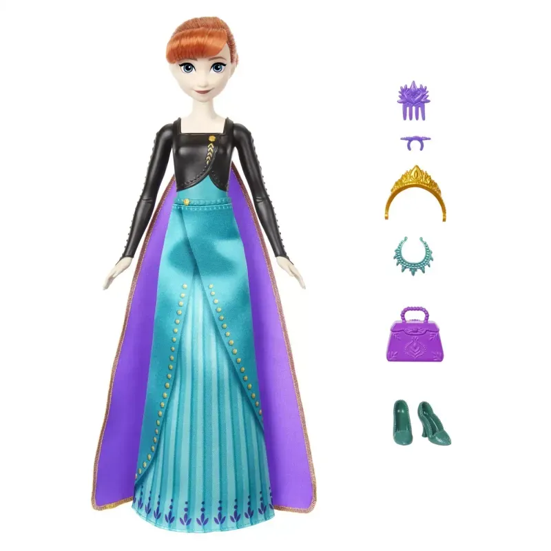 Jucarii, Copii si Bebe - Jucarii si jocuri - Papusi si accesorii - Papusi - Papusa Disney Frozen, Spin And Reveal, Anna - Infinity.ro