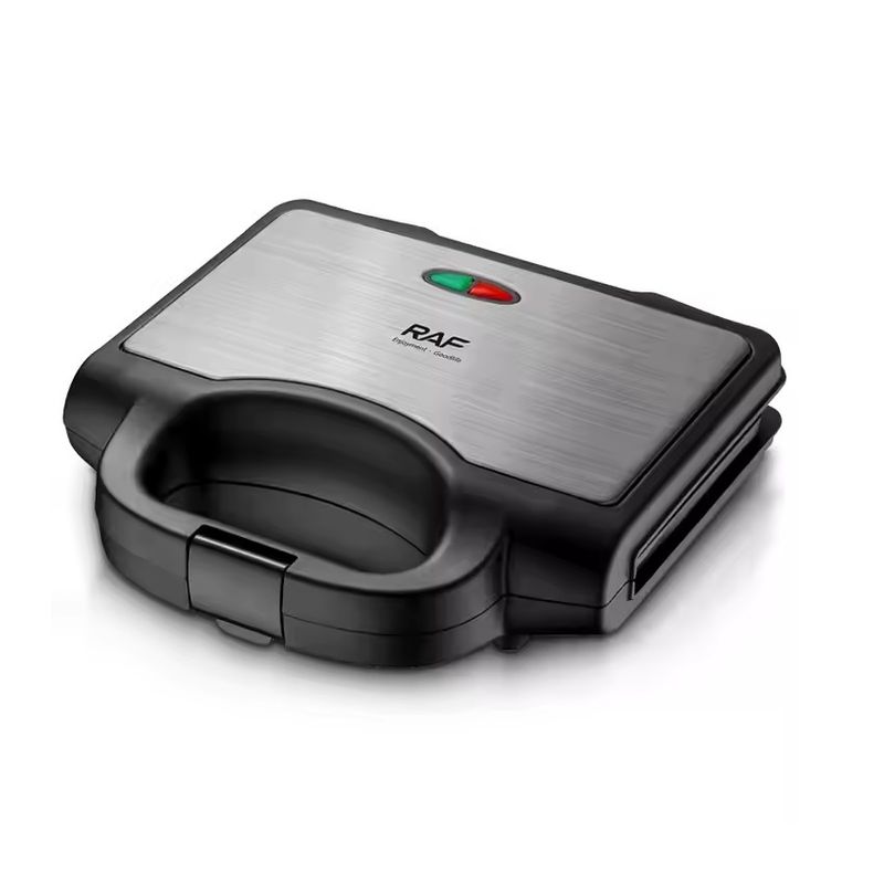 Electronice si Electrocasnice - Electrocasnice bucatarie - Preparare paine - Sandwich-maker - Sandwich Maker si Grill, RAF R547T, 2 in 1, 850 W, placi antiaderente, 23x23x26 cm, negru - Infinity.ro