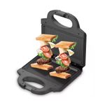 Electronice si Electrocasnice - Electrocasnice bucatarie - Preparare paine - Sandwich-maker - Sandwich Maker si Grill, RAF R547T, 2 in 1, 850 W, placi antiaderente, 23x23x26 cm, negru - Infinity.ro