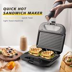Electronice si Electrocasnice - Electrocasnice bucatarie - Preparare paine - Sandwich-maker - Sandwich Maker si Grill, RAF R261, 2 in 1, 850 W, placi antiaderente, termostat, 22x23x24 cm, negru - Infinity.ro