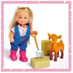 Jucarii, Copii si Bebe - Jucarii si jocuri - Papusi si accesorii - Papusi - Papusa Evi Love Cu Tractor - Infinity.ro