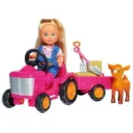 Jucarii, Copii si Bebe - Jucarii si jocuri - Papusi si accesorii - Papusi - Papusa Evi Love Cu Tractor - Infinity.ro
