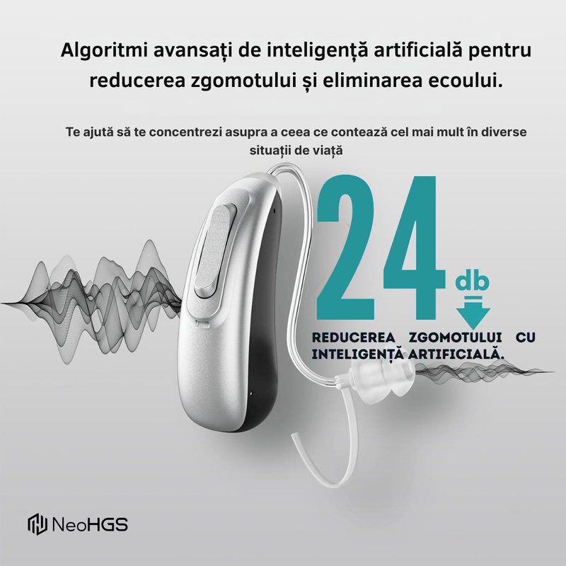 Ingrijire personala si Cosmetice - Sanatate si wellness - Aparate medicale - Aparate auditive - Aparat Auditiv Digital x2 NeoHGS Premium, Sunet Clar, Fara Ecou, Incarcare Rapida, Bluetooth, de Ultima Generatie - Infinity.ro