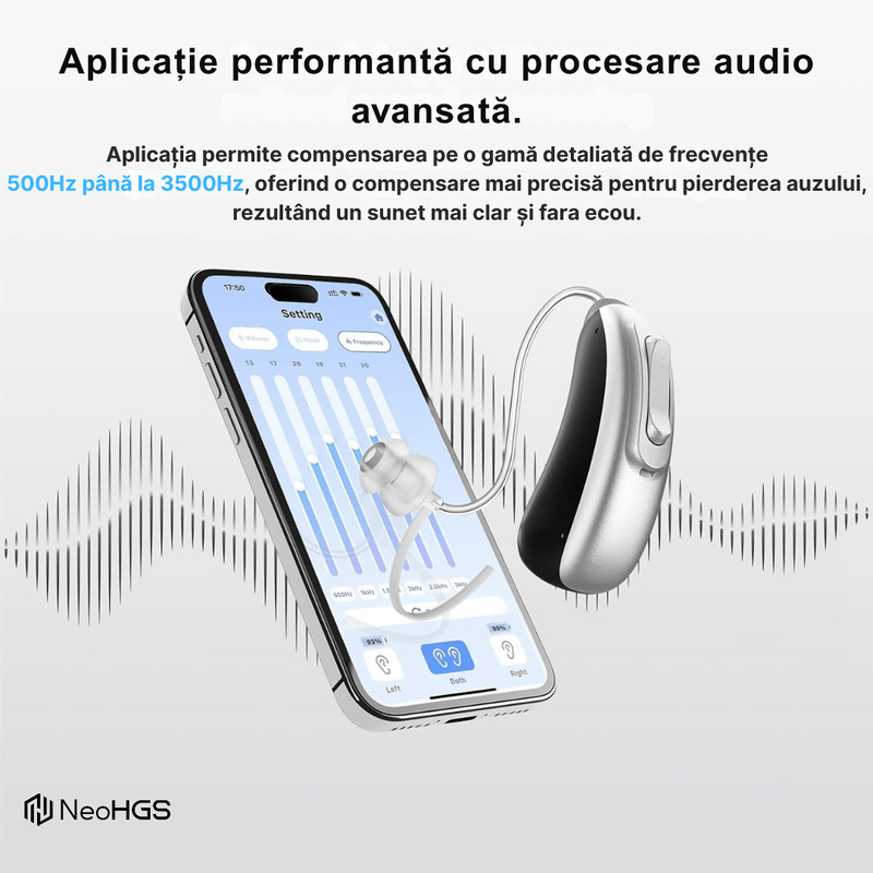 Ingrijire personala si Cosmetice - Sanatate si wellness - Aparate medicale - Aparate auditive - Aparat Auditiv Digital x2 NeoHGS Premium, Sunet Clar, Fara Ecou, Incarcare Rapida, Bluetooth, de Ultima Generatie - Infinity.ro