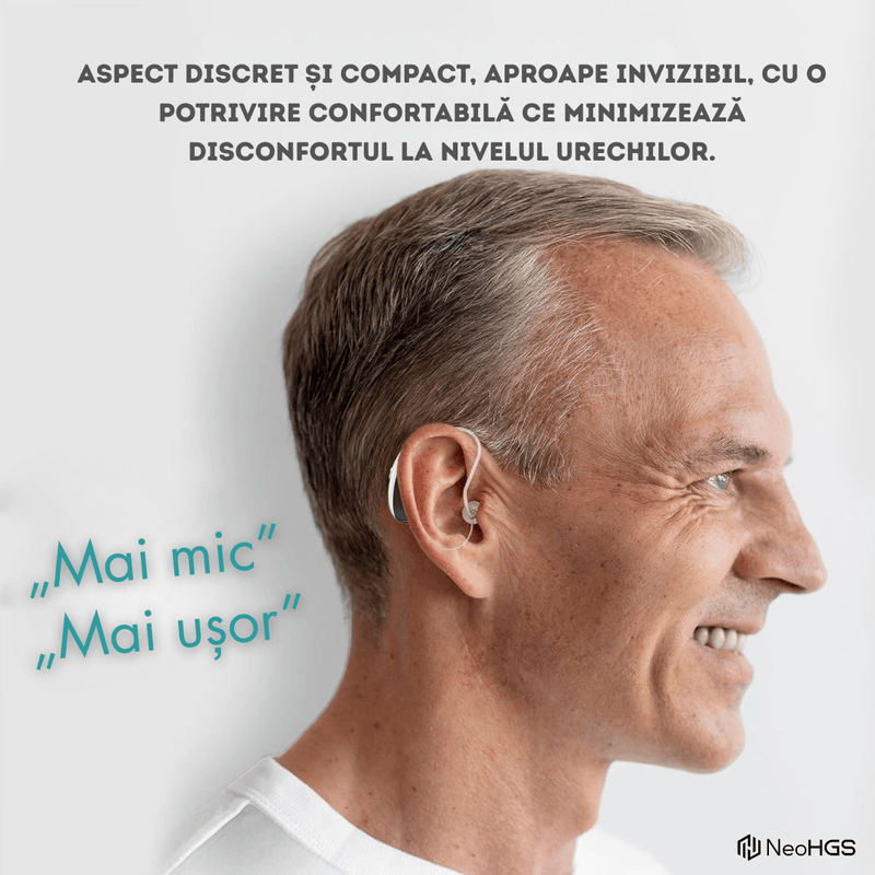 Ingrijire personala si Cosmetice - Sanatate si wellness - Aparate medicale - Aparate auditive - Aparat Auditiv Digital x2 NeoHGS Premium, Sunet Clar, Fara Ecou, Incarcare Rapida, Bluetooth, de Ultima Generatie - Infinity.ro