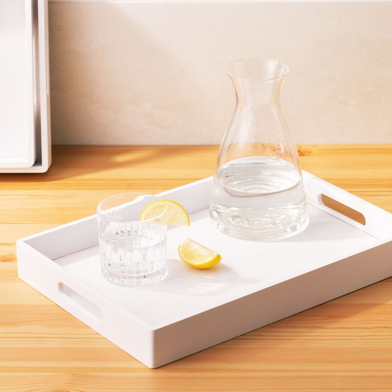 Casa si Gradina - Bucatarie si vesela - Ustensile bucatarie - Tavi servire - Set 3 tavi servire Navaris, din bambus, cu manere, pliabile, 53446.03.02 - Infinity.ro