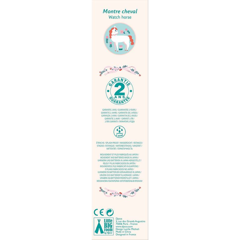 Fashion, accesorii si bijuterii - Copii - Accesorii copii - Bijuterii si ceasuri copii - Ceas de mana Pasiune pentru cai, Djeco - Infinity.ro