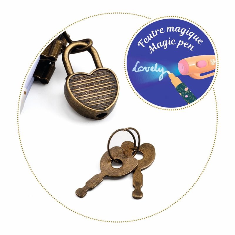 Carti si Birotica - Papetarie - Agende si calendare - Jurnale - Micul jurnal secret cu pix magic Kendra, Djeco - Infinity.ro