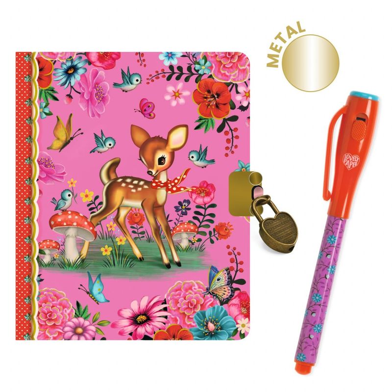 Carti si Birotica - Papetarie - Agende si calendare - Jurnale - Micul Jurnal secret cu pix magic Fiona, Djeco - Infinity.ro