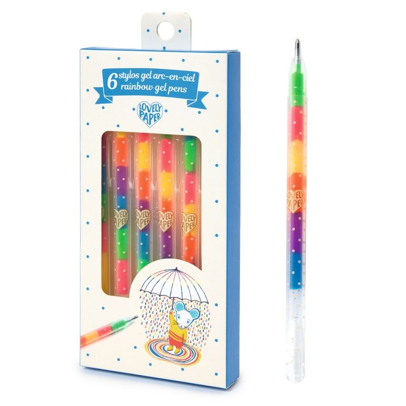 Carti si Birotica - Birotica - Instrumente de scris - Pixuri si stilouri - Set 6 pixuri cu gel, Djeco - Infinity.ro