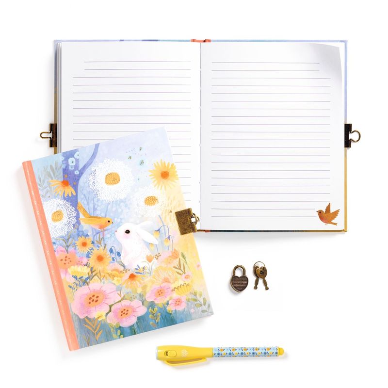 Carti si Birotica - Papetarie - Agende si calendare - Jurnale - Jurnal secret cu pix magic Iepuras, Djeco - Infinity.ro