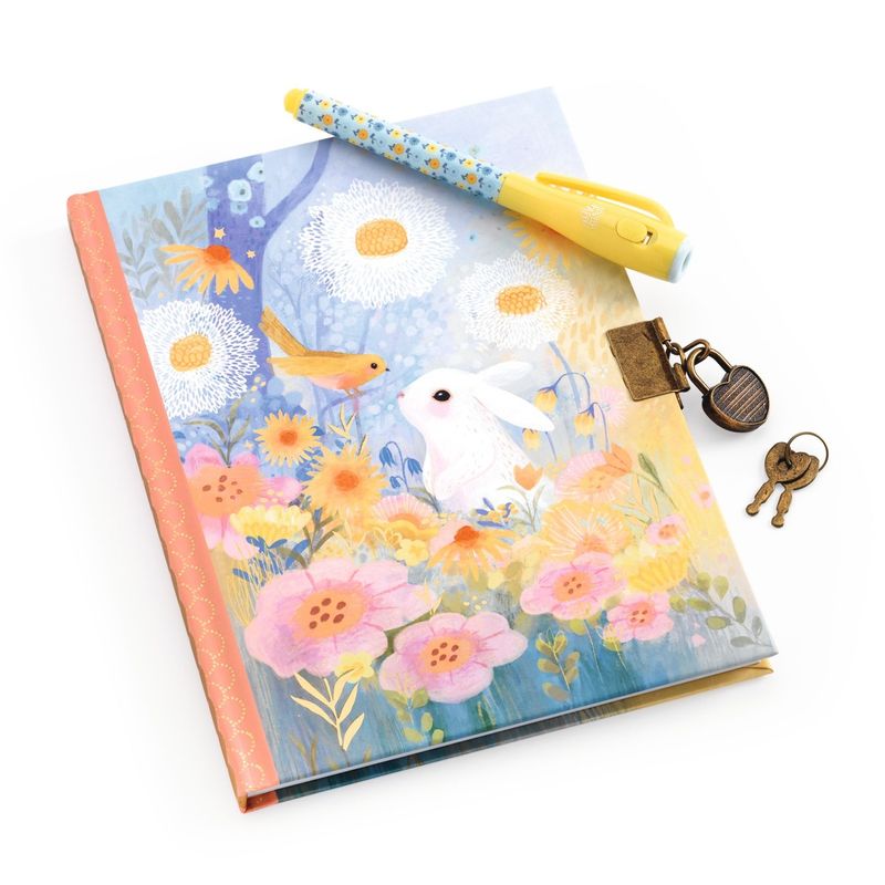 Carti si Birotica - Papetarie - Agende si calendare - Jurnale - Jurnal secret cu pix magic Iepuras, Djeco - Infinity.ro