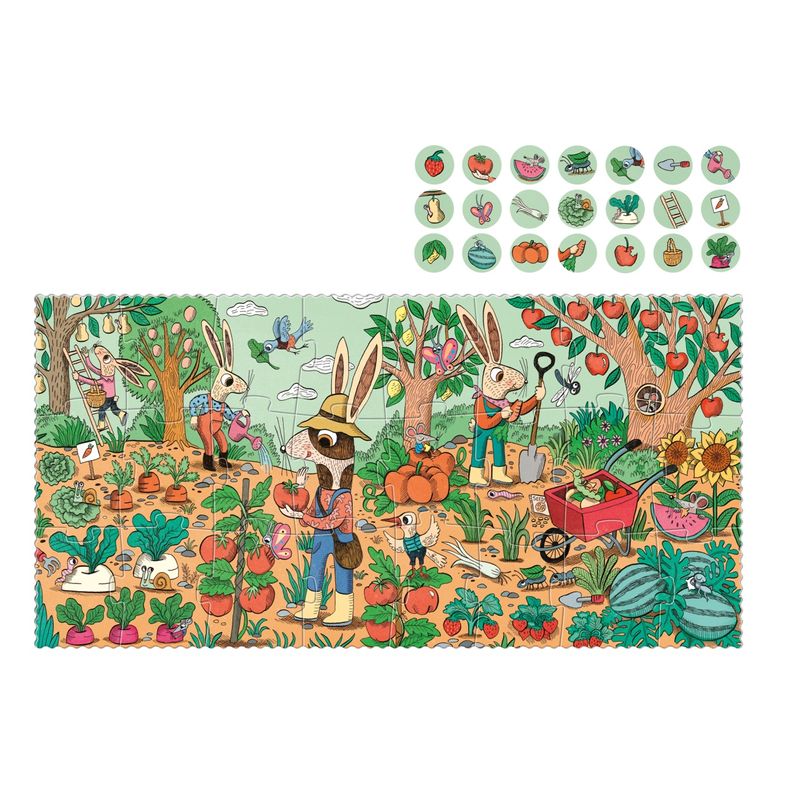 Jucarii, Copii si Bebe - Jucarii si jocuri - Jocuri si puzzle - Puzzle - Puzzle Gradina iepurasilor, Londji - Infinity.ro