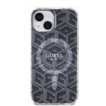 Laptop, Telefoane si Tablete - Telefoane mobile si accesorii - Accesorii Telefoane - Huse telefoane - Husa pentru iPhone 15 Plus - Guess IML GCube MagSafe (GUHMP15MHGCUSTGK) - Negru - Infinity.ro
