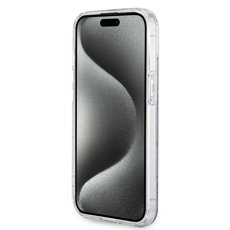Laptop, Telefoane si Tablete - Telefoane mobile si accesorii - Accesorii Telefoane - Huse telefoane - Husa pentru iPhone 15 Plus - Guess IML GCube MagSafe (GUHMP15MHGCUSTGK) - Negru - Infinity.ro