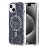 Laptop, Telefoane si Tablete - Telefoane mobile si accesorii - Accesorii Telefoane - Huse telefoane - Husa pentru iPhone 15 Plus - Guess IML GCube MagSafe (GUHMP15MHGCUSTGK) - Negru - Infinity.ro