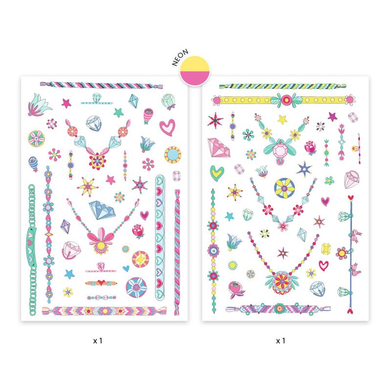 Ingrijire personala si Cosmetice - Ingrijire personala - Ingrijire corp - Tatuaje temporare - Tatuaje neon Bjuterii, Djeco - Infinity.ro