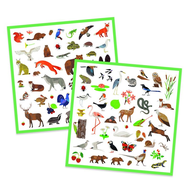 Jucarii, Copii si Bebe - Jucarii si jocuri - Jucarii & jocuri educative - Seturi de artizanat - Abtibilduri fauna europei, djeco - Infinity.ro