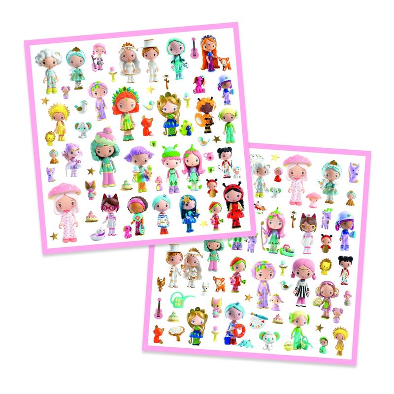 Jucarii, Copii si Bebe - Jucarii si jocuri - Jucarii & jocuri educative - Seturi de artizanat - Abtibilduri metalice tinyly, djeco - Infinity.ro