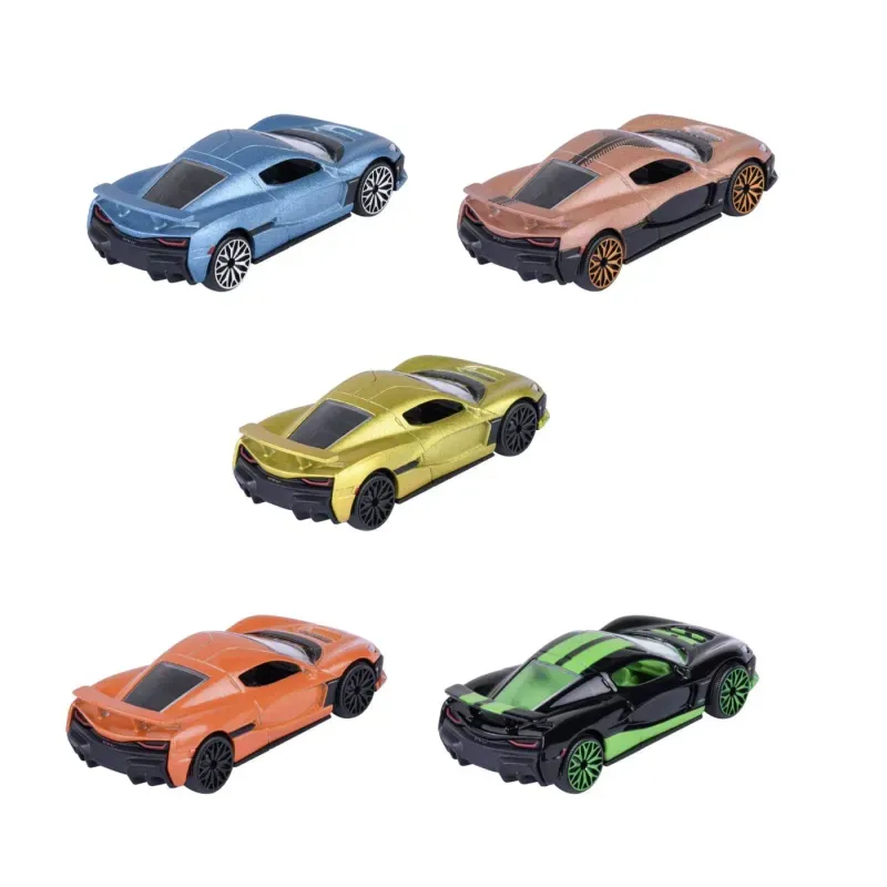 Jucarii, Copii si Bebe - Jucarii si jocuri - Vehicule si jucarii cu telecomanda - Masinute - Majorette Set 5 Masinute Rimac Nevera Edition Giftpack - Infinity.ro