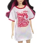 Jucarii, Copii si Bebe - Jucarii si jocuri - Papusi si accesorii - Papusi - Papusa Barbie fashionistas bruneta cu rochita sport - Infinity.ro