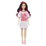 Jucarii, Copii si Bebe - Jucarii si jocuri - Papusi si accesorii - Papusi - Papusa Barbie fashionistas bruneta cu rochita sport - Infinity.ro