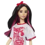 Jucarii, Copii si Bebe - Jucarii si jocuri - Papusi si accesorii - Papusi - Papusa Barbie fashionistas bruneta cu rochita sport - Infinity.ro