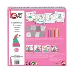 Jucarii, Copii si Bebe - Jucarii si jocuri - Jucarii & jocuri educative - Seturi pictura si desen - Set desen, creioane colorate, Printese - Infinity.ro