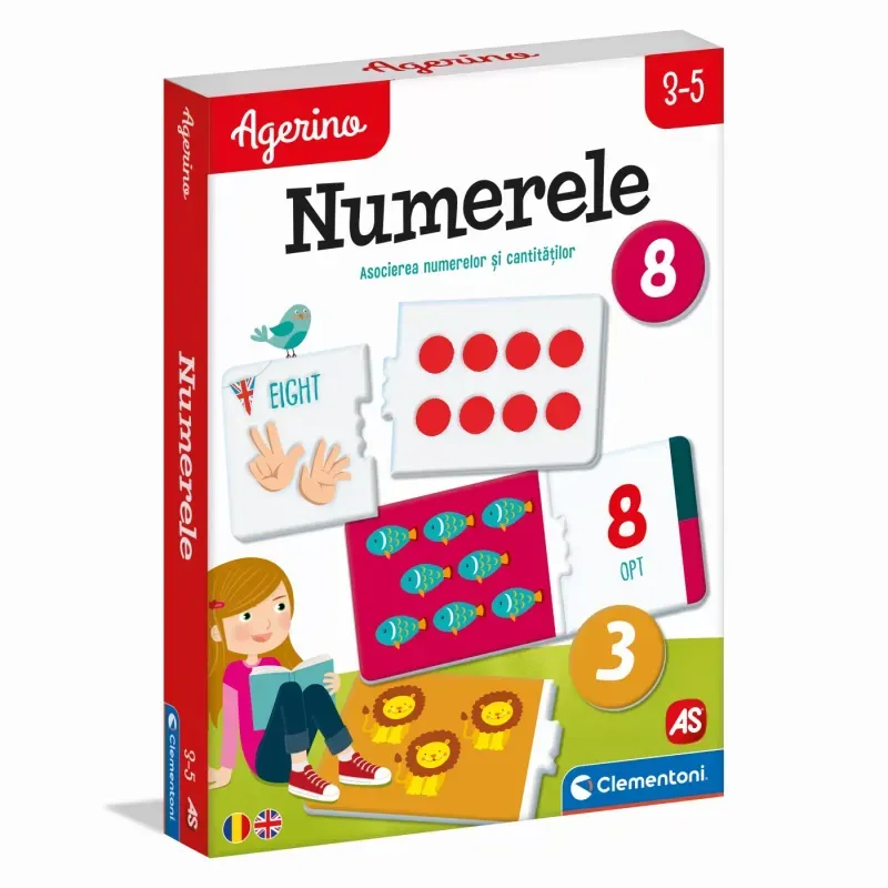 Jucarii, Copii si Bebe - Jucarii si jocuri - Jucarii & jocuri educative - Jocuri si jucarii educative - Joc educativ Numerele, Agerino - Infinity.ro