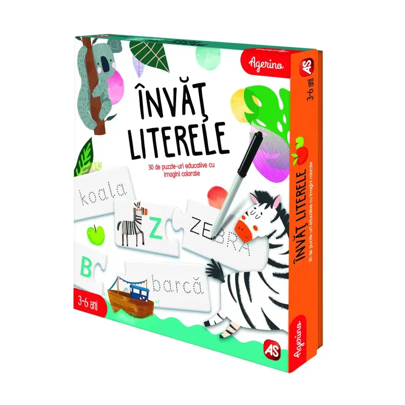 Jucarii, Copii si Bebe - Jucarii si jocuri - Jucarii & jocuri educative - Jocuri si jucarii educative - Joc Educativ Agerino, Invat Literele - Infinity.ro