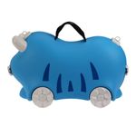 Sport si Outdoor - Articole de voiaj - Trolere - Troller Copii Tip Elefant Albastru – Valiza Ride-On, Cabin Approved, 52x21x32 cm - Infinity.ro