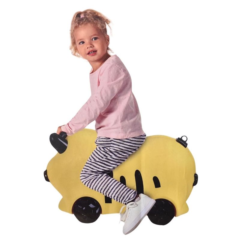 Sport si Outdoor - Articole de voiaj - Trolere - Troller Copii Tip Albina – Valiza Ride-On de Calatorie, Cabin Approved, 52x21x32 cm - Infinity.ro