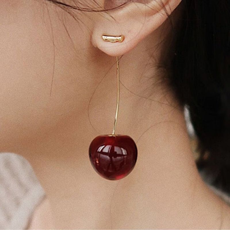 Fashion, accesorii si bijuterii - Femei - Bijuterii femei - Cercei femei - Cercei Diora in forma de Cirese - Infinity.ro