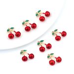 Fashion, accesorii si bijuterii - Femei - Bijuterii femei - Cercei femei - Cercei Cirese cu frunze - Infinity.ro