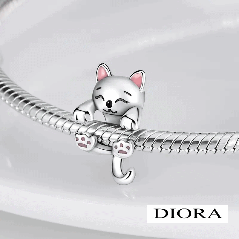 Fashion, accesorii si bijuterii - Femei - Bijuterii femei - Pandantive femei - Pandantiv cu Pisica, din Argint - Infinity.ro