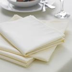 Casa si Gradina - Textile si covoare - Textile bucatarie - Servete si naproane - Set 10 Servetele masa Kotonia Home Hotel, 100% bumbac, creton, dimensiunea 40x40 cm, ivoire - Infinity.ro