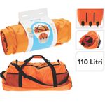 Sport si Outdoor - Articole de voiaj - Genti voiaj - Geanta de Voiaj Pliabila cu Roti, ProWorld – 110 Litri, 80x32x37 cm, Portocaliu Neon - Infinity.ro