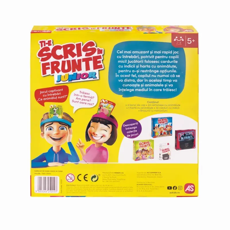 Jucarii, Copii si Bebe - Jucarii si jocuri - Jocuri si puzzle - Jocuri de societate - Joc De Societate Ti-e Scris In Frunte Junior - Infinity.ro
