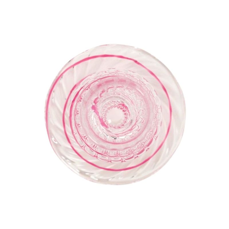 Casa si Gradina - Decoratiuni - Aromaterapie si lumanari - Suporturi lumanari - Suport din sticla, Pip Studio, Swirl Pink, 22 cm, colectia Jolie - Infinity.ro