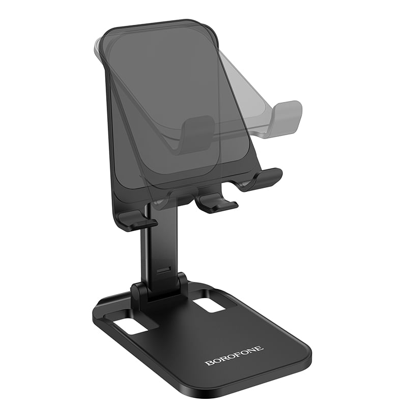 Laptop, Telefoane si Tablete - Telefoane mobile si accesorii - Accesorii Telefoane - Suport si docking telefoane - Suport de birou Universal pentru Telefon sau Tableta Pliabil si Portabil Borofone BH27 Superior - Negru - Infinity.ro