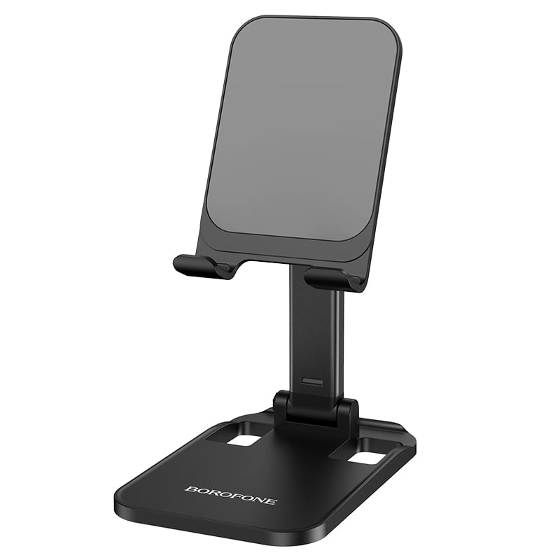 Laptop, Telefoane si Tablete - Telefoane mobile si accesorii - Accesorii Telefoane - Suport si docking telefoane - Suport de birou Universal pentru Telefon sau Tableta Pliabil si Portabil Borofone BH27 Superior - Negru - Infinity.ro