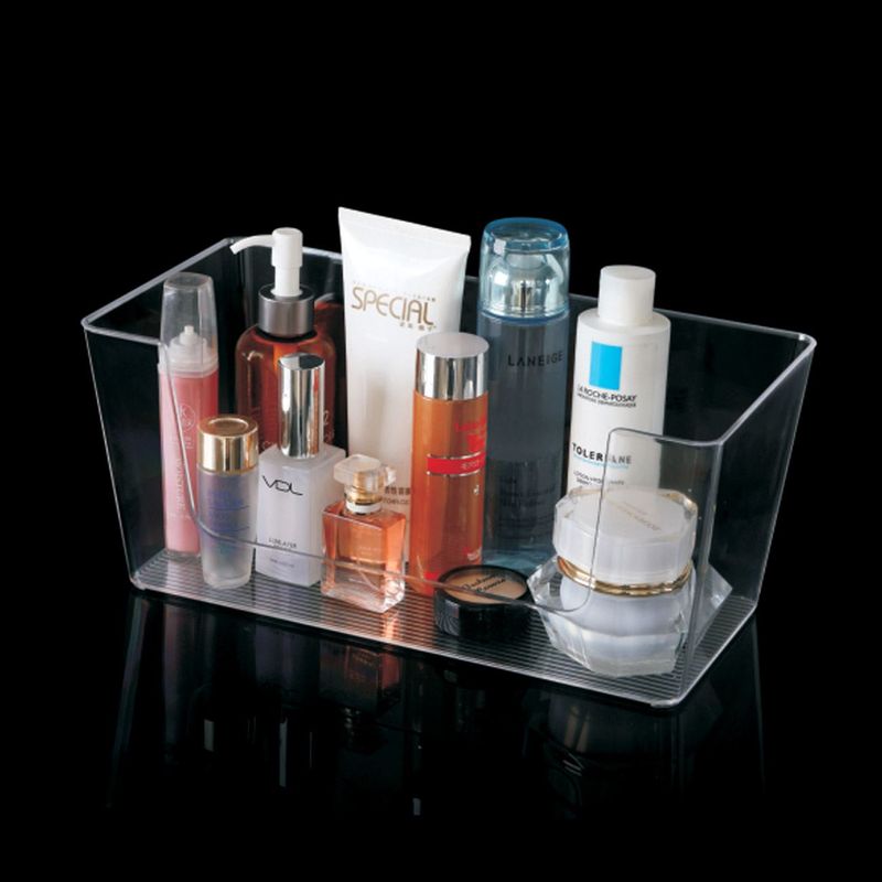 Ingrijire personala si Cosmetice - Machiaj - Portfarduri si genti cosmetice - Suport baie, acrilic, transparent, 33 x 16 x 14.5cm - Infinity.ro