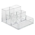 Ingrijire personala si Cosmetice - Machiaj - Portfarduri si genti cosmetice - Suport acrilic cosmetice, 6 compartimente, transparent, 10x 12 x 6cm - Infinity.ro