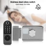 Casa si Gradina - Constructii - Feronerie si accesorii - Broaste si yale - Incuietoare inteligenta Smart, waterproof, deblocare cu amprenta, parola, card APP bluetooth, cheie, pentru usa exterior - Infinity.ro